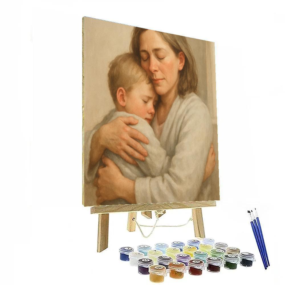 Hospital Welcome Home Hug Numbered painting kits
