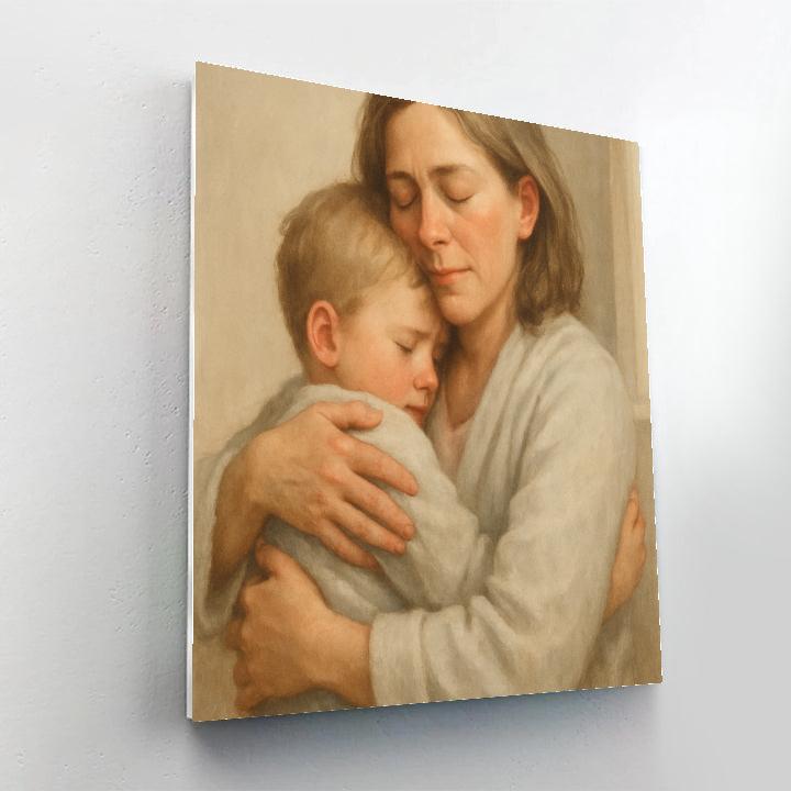 Hospital Welcome Home Hug Numbered painting kits