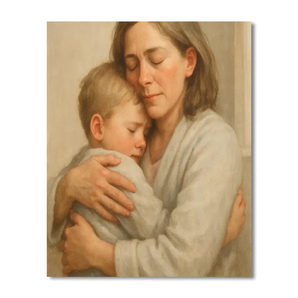 Hospital Welcome Home Hug Numbered painting kits