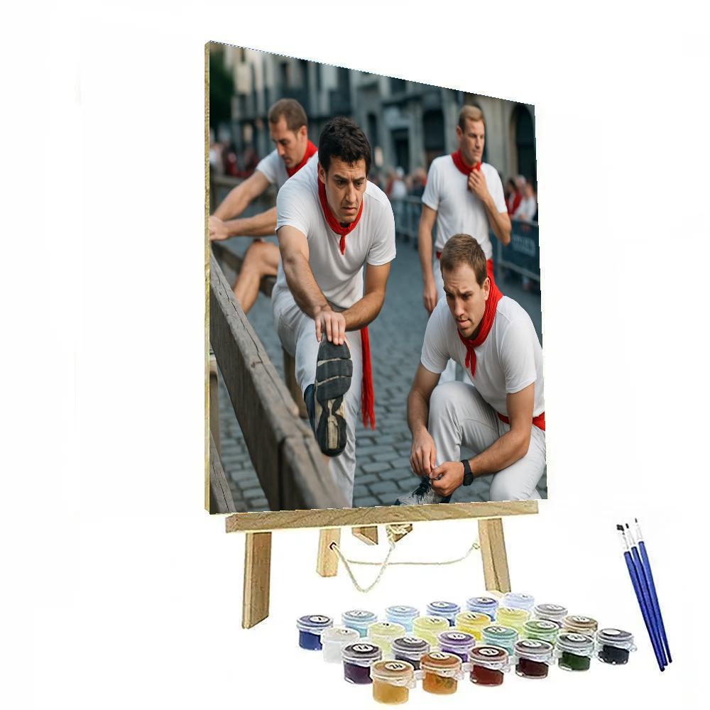 San Fermin Running Preparations In Pamplona DIY paint by numbers