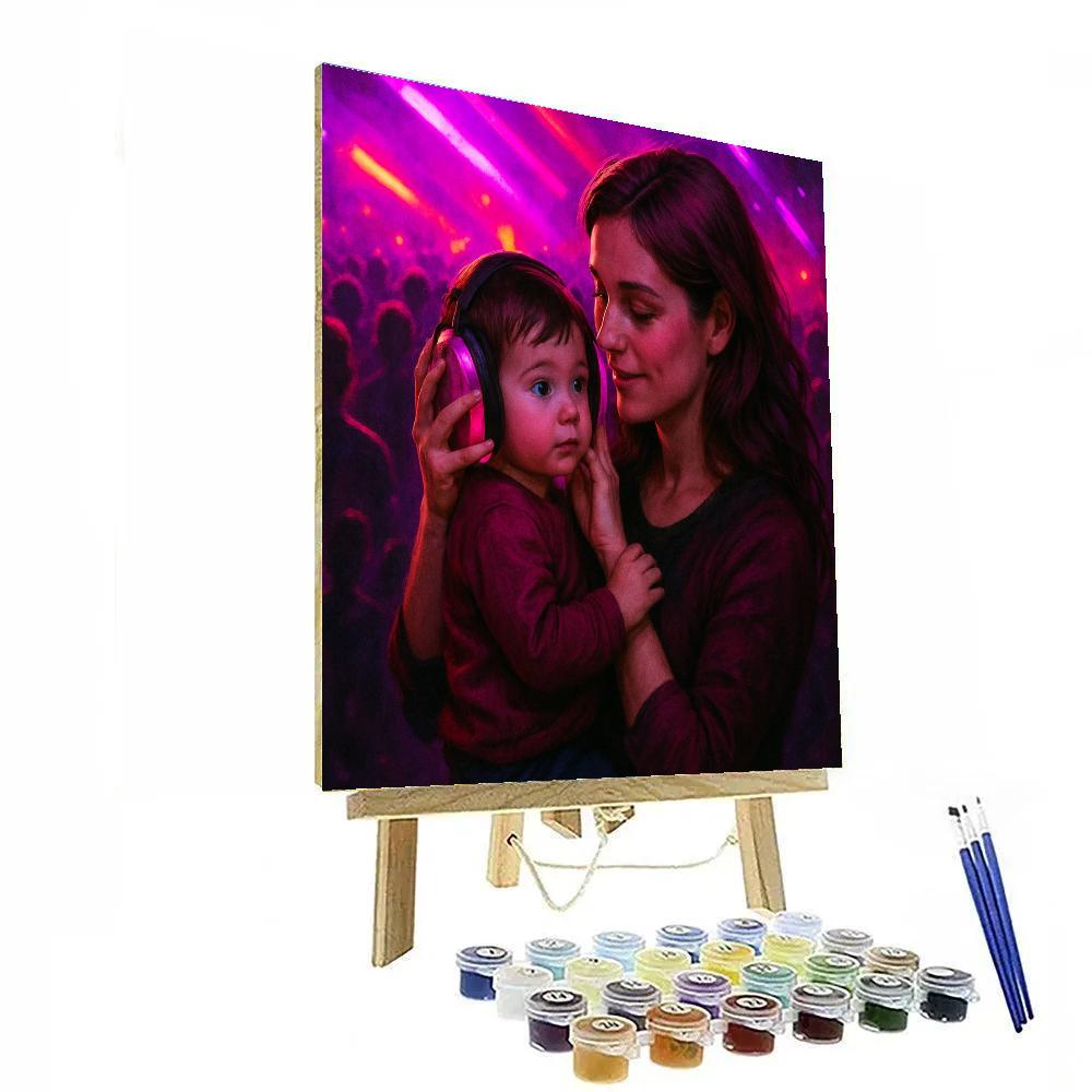 Concert Ear Protection Cuddle painting number kit