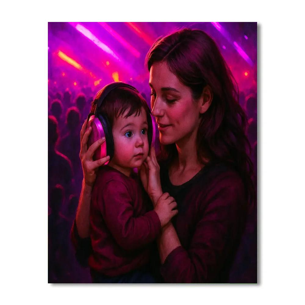 Concert Ear Protection Cuddle painting number kit