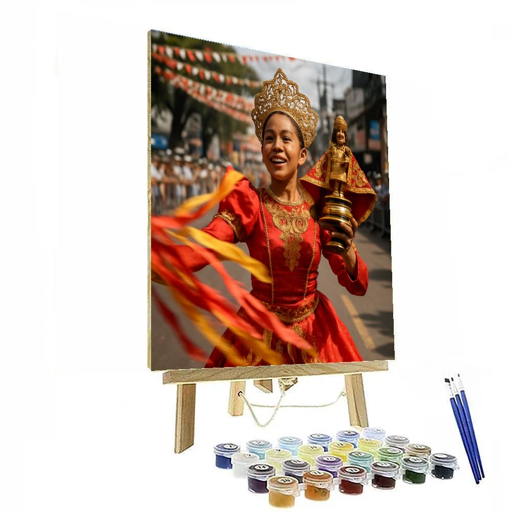 Sinulog Street Dance In Cebu City DIY paint by numbers
