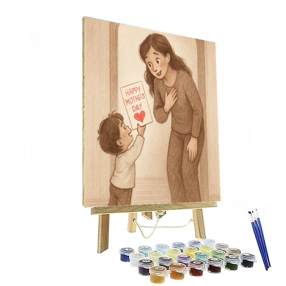 Handmade Card At The Doorway paint by numbers