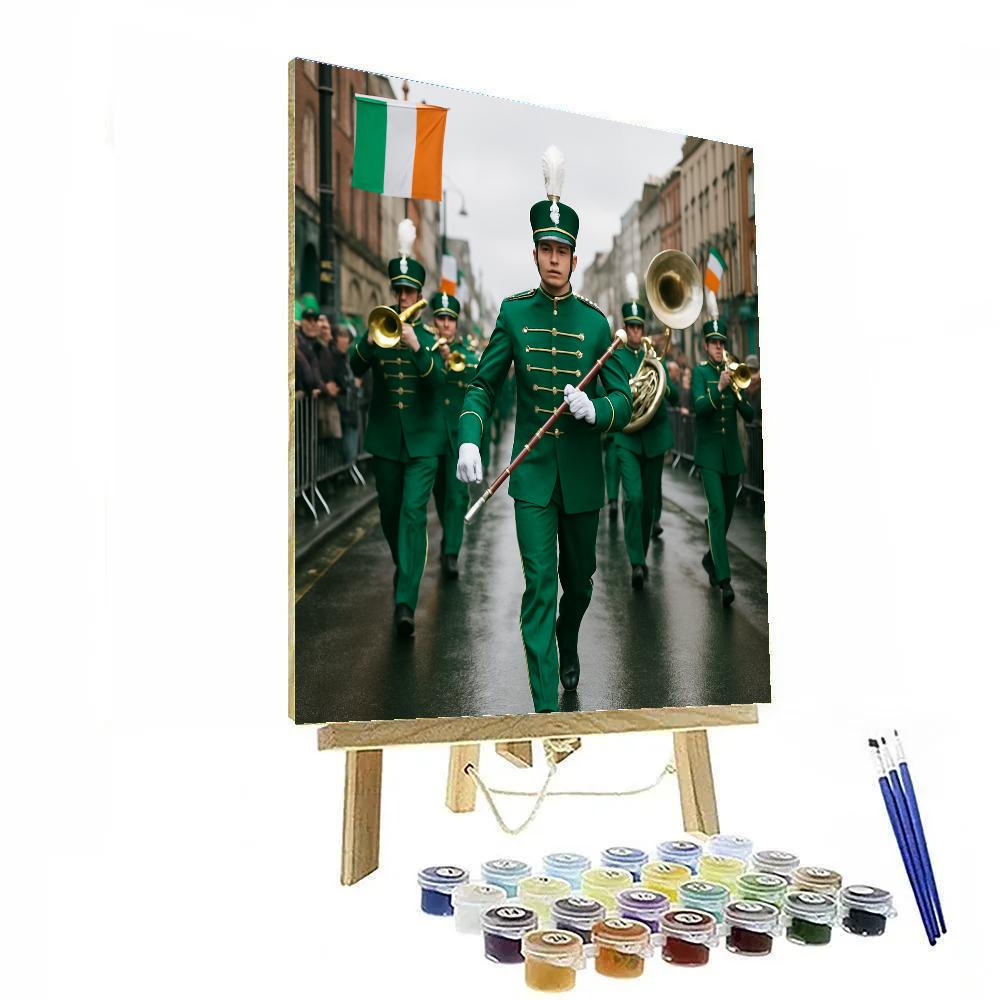 St Patrick Day Parade On Dublin Street Paint by numbers art