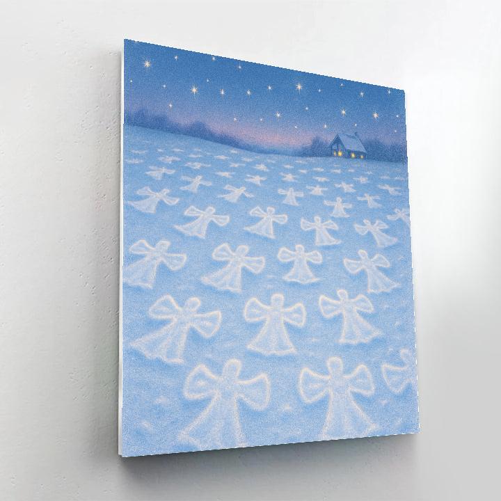 Snow Angel Constellations Meadow paint by color