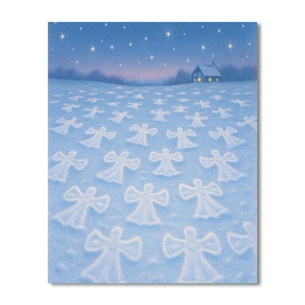 Snow Angel Constellations Meadow paint by color