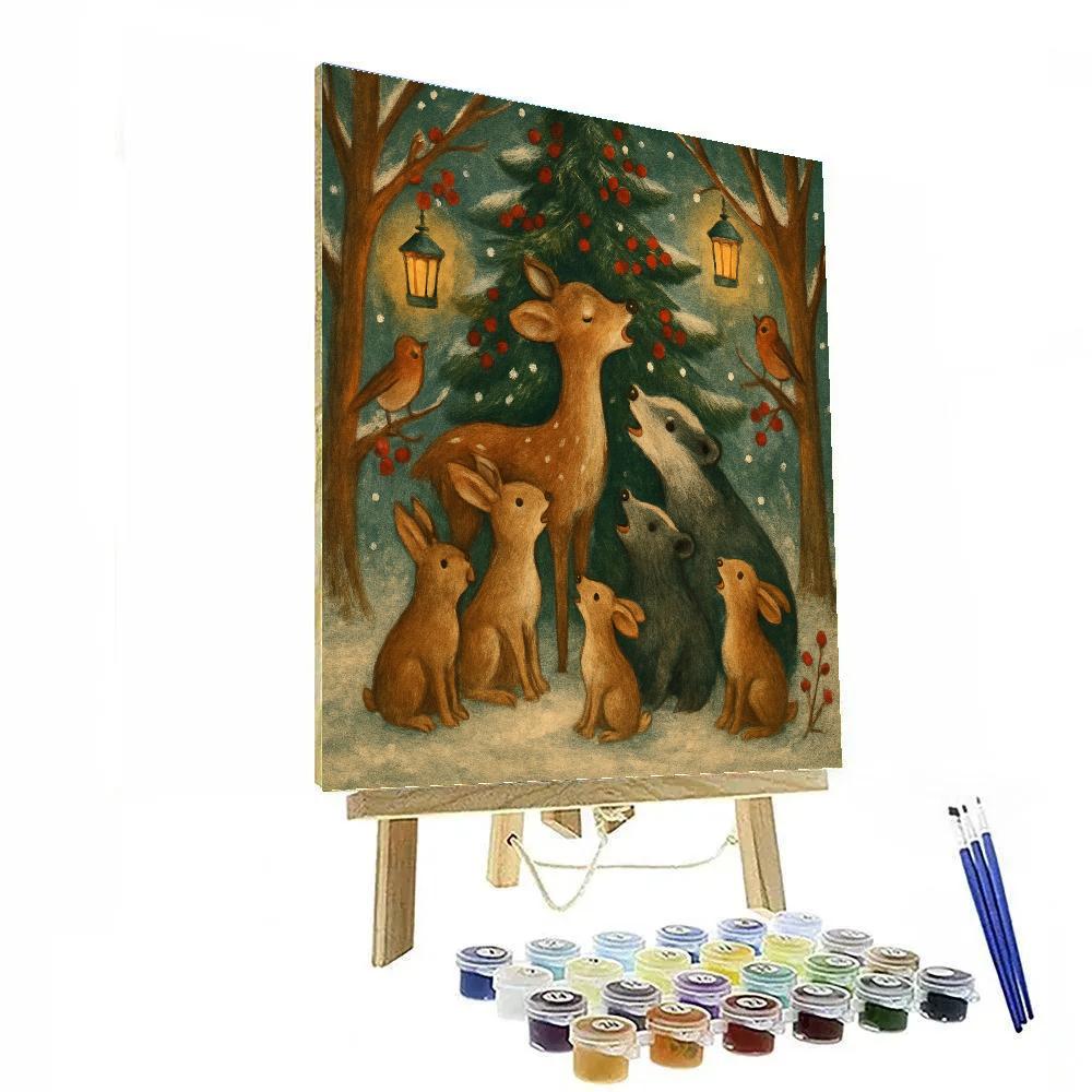 Winter Choir Of The Forest Animals Number painting