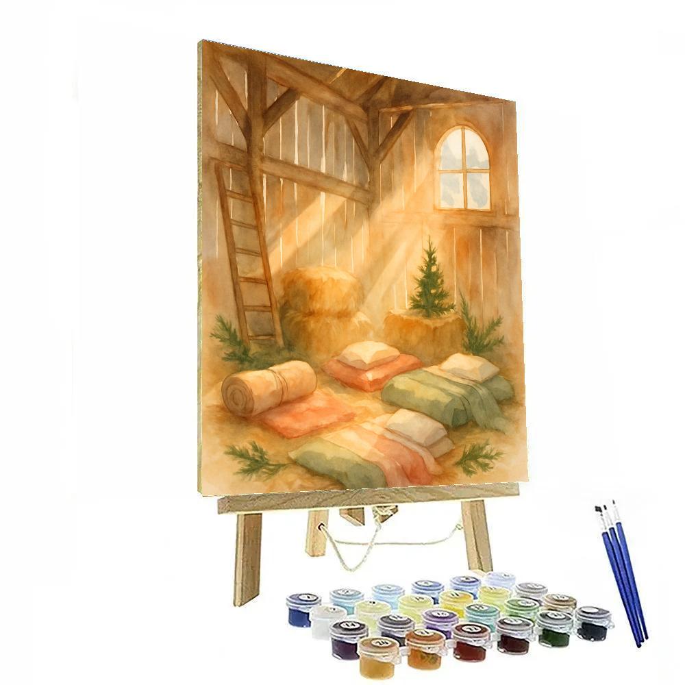 Christmas Morning Light In The Loft paint by color