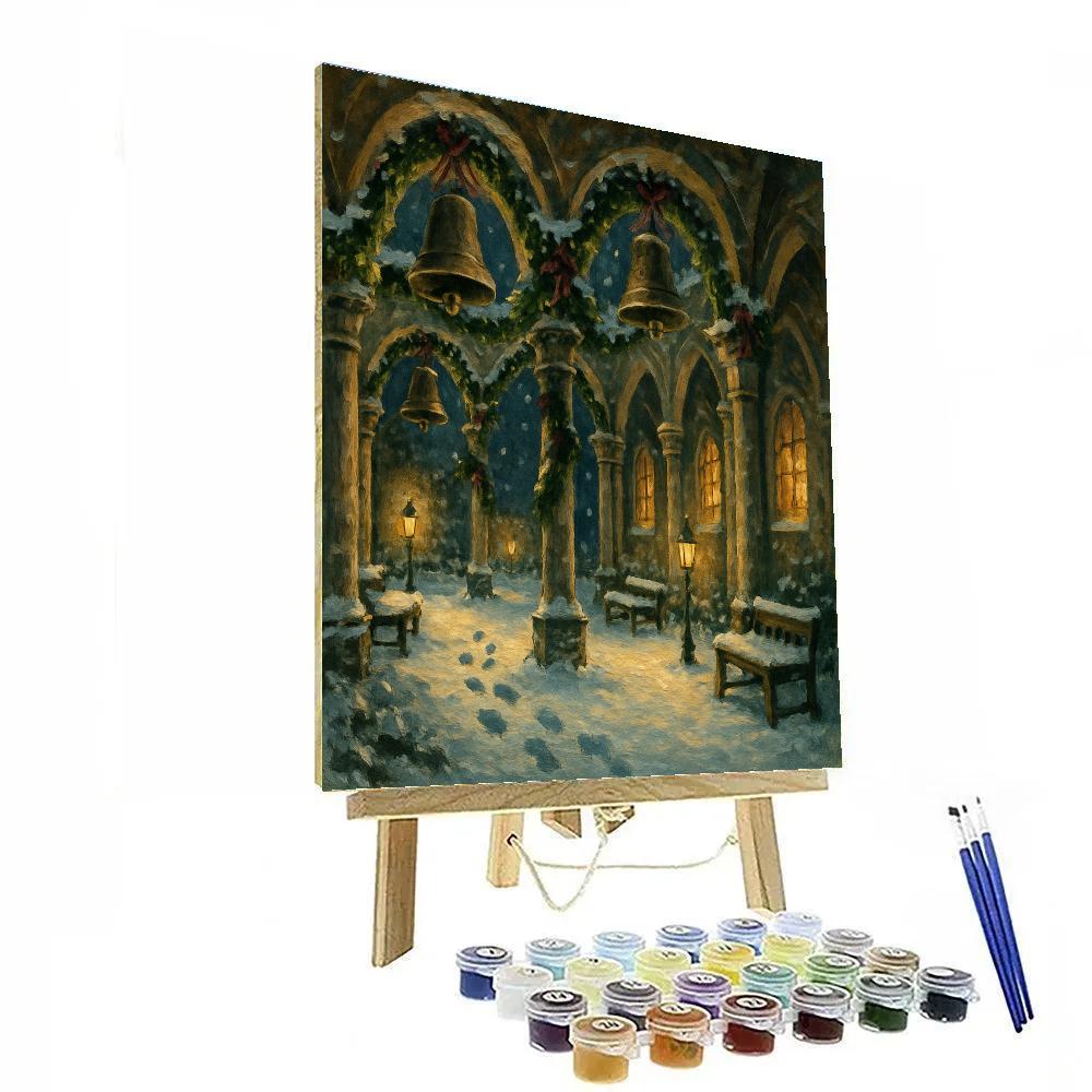 Midwinter Bells On The Frozen Cloister paint by number