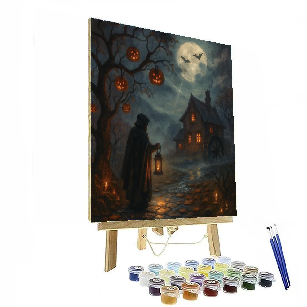 Lanterns Of The Hollow Orchard paint by number