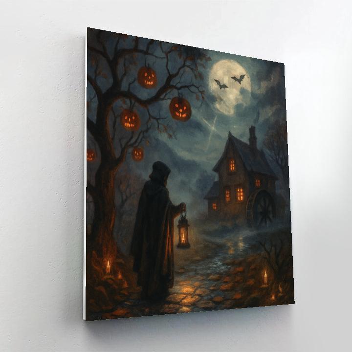 Lanterns Of The Hollow Orchard paint by number