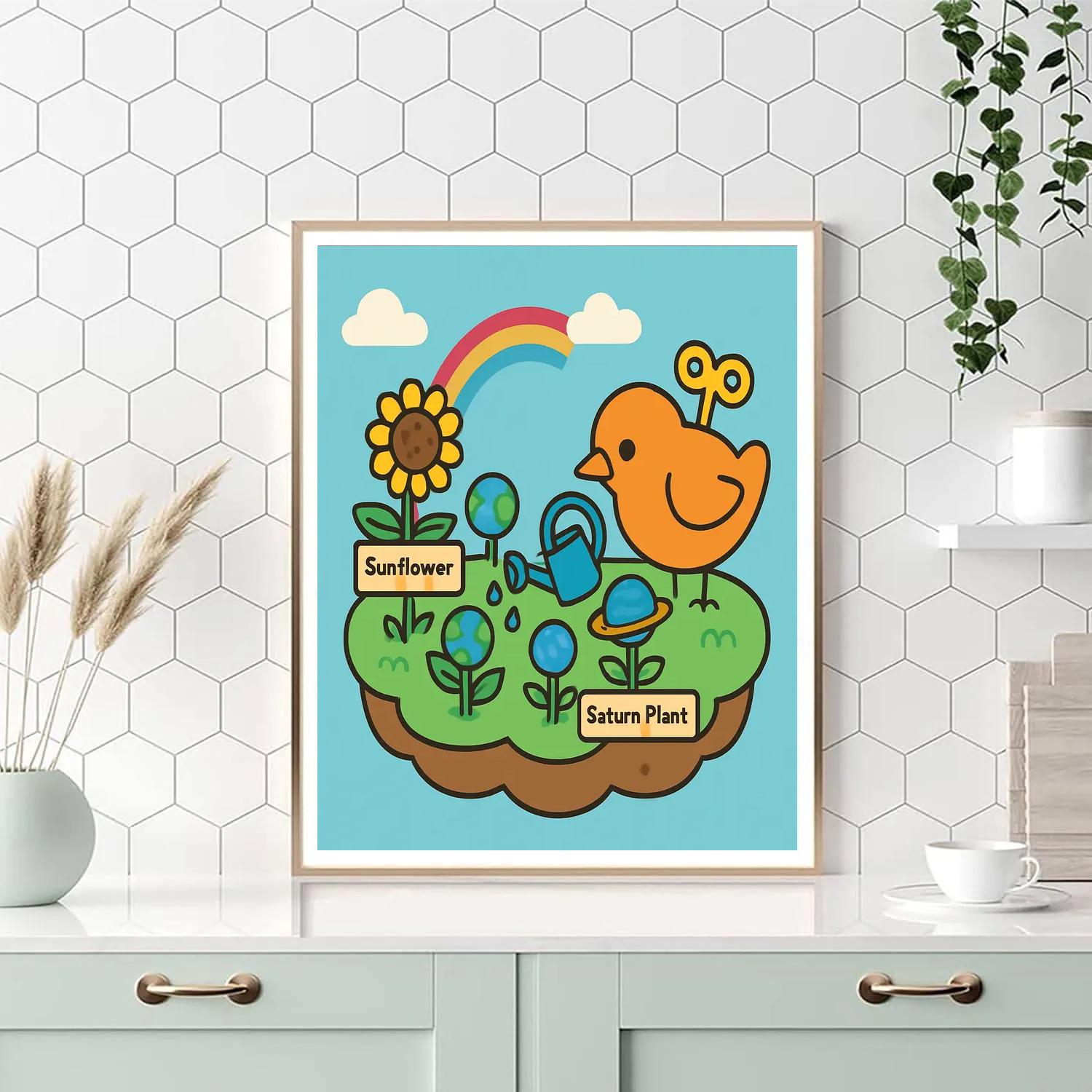 Clockwork Sky Garden On A Floating Island painting number kit