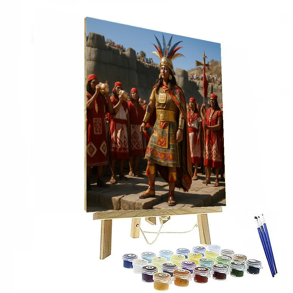Inti Raymi Sun Ceremony Procession paint by numbers