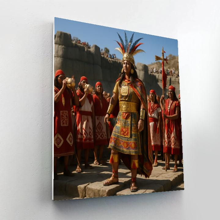 Inti Raymi Sun Ceremony Procession paint by numbers