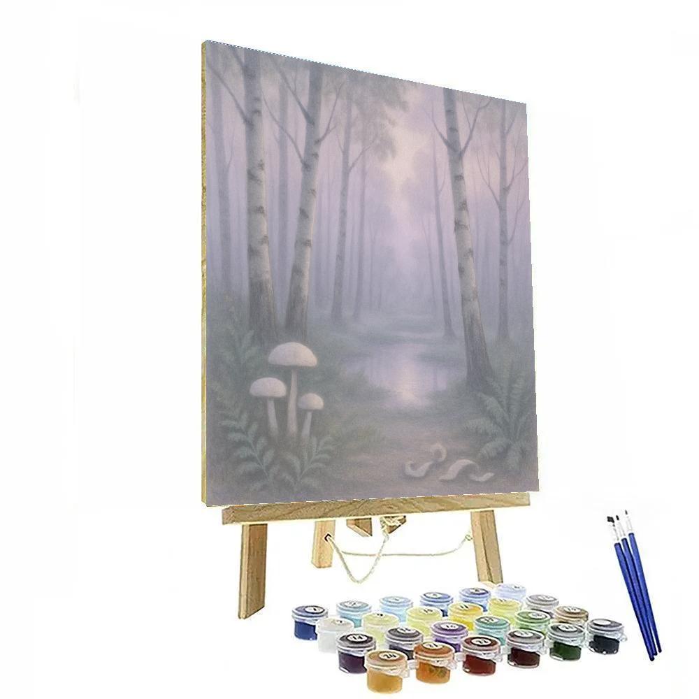 Lilac Fog In The Birch Hollow Number painting