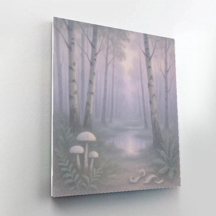 Lilac Fog In The Birch Hollow Number painting