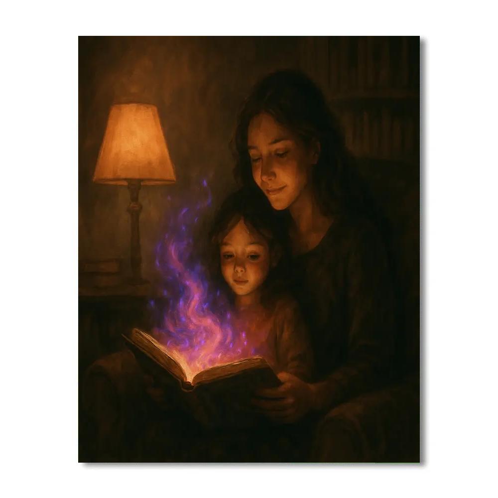 Library Of Bedtime Galaxies Paint by numbers art