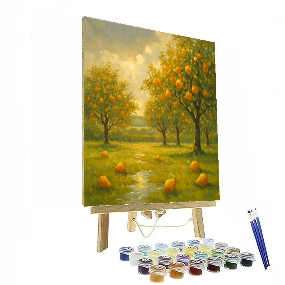 Golden Orchard After Rain paint by numbers