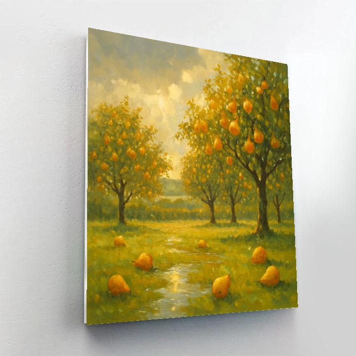 Golden Orchard After Rain paint by numbers