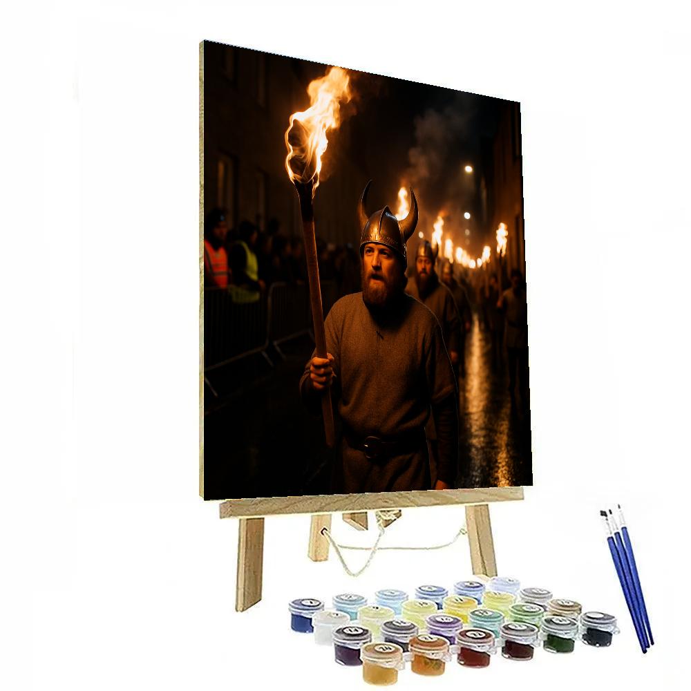 Up Helly Aa Torchlight March Numbered painting kits