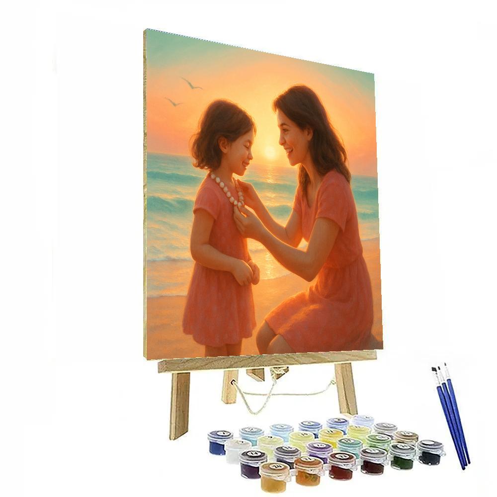 Sea Breeze Shell Necklace paint by number