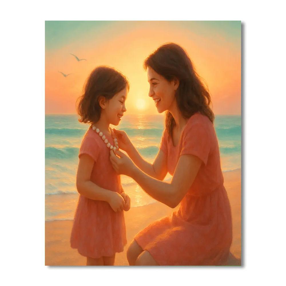 Sea Breeze Shell Necklace paint by number