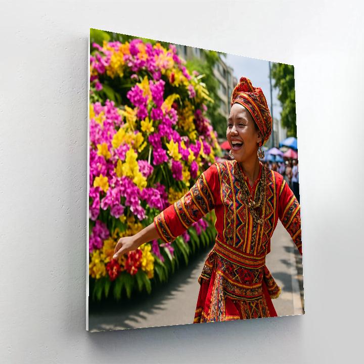 Kadayawan Flower Parade Street Bloom Painting by numbers kit