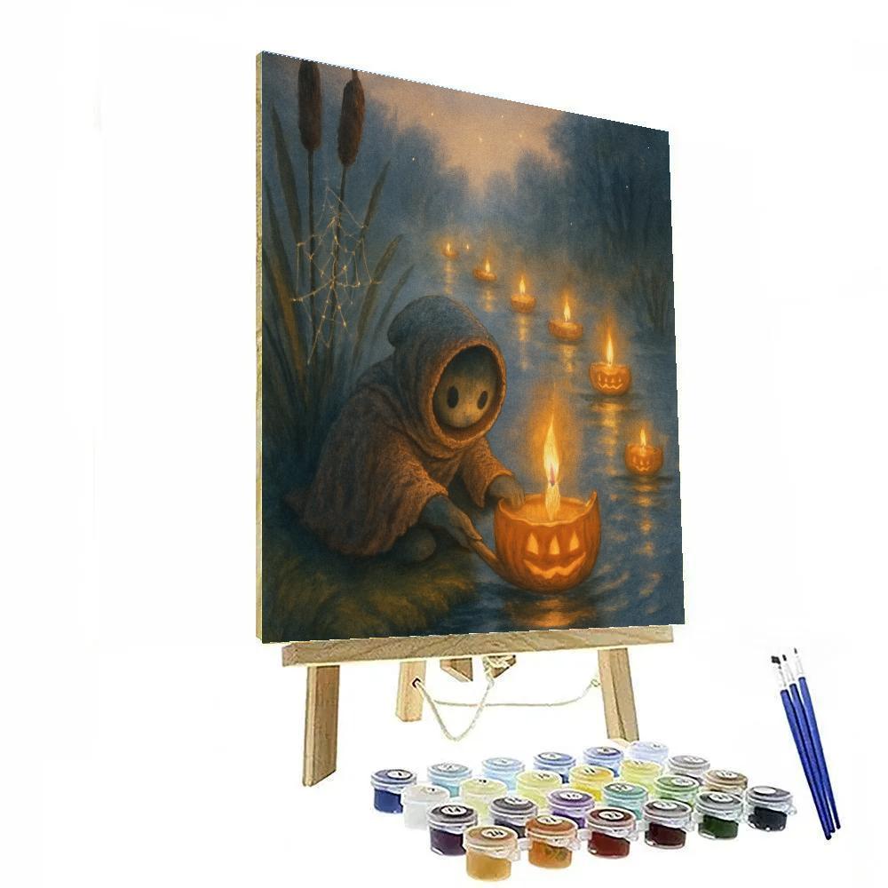 Candleboat Parade Of The Misty Marsh paint by color