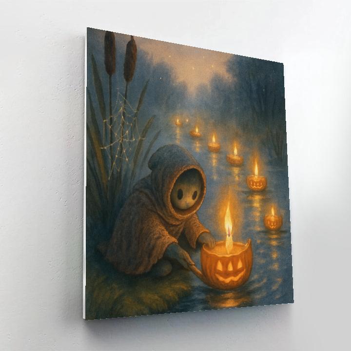 Candleboat Parade Of The Misty Marsh paint by color