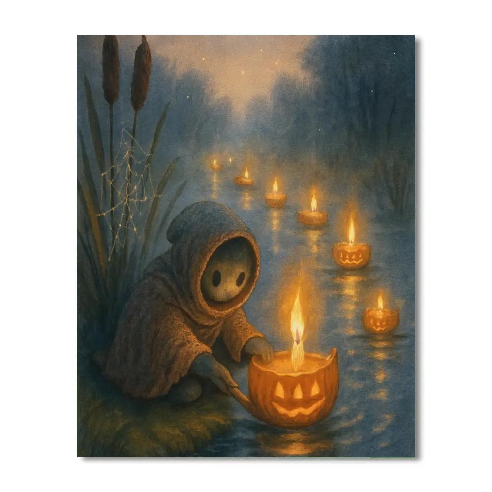 Candleboat Parade Of The Misty Marsh paint by color