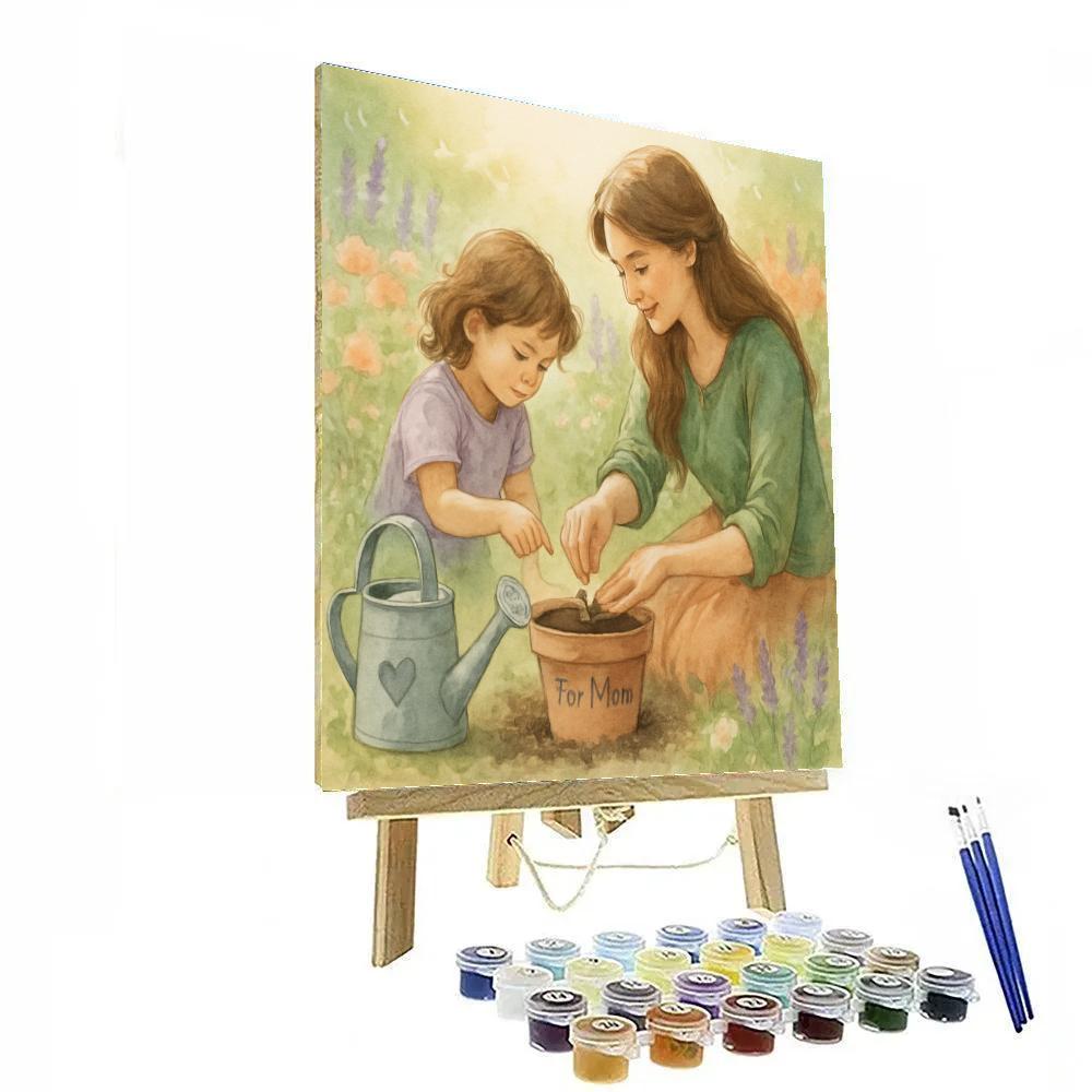 Garden Kneel And Seed Promise Number painting