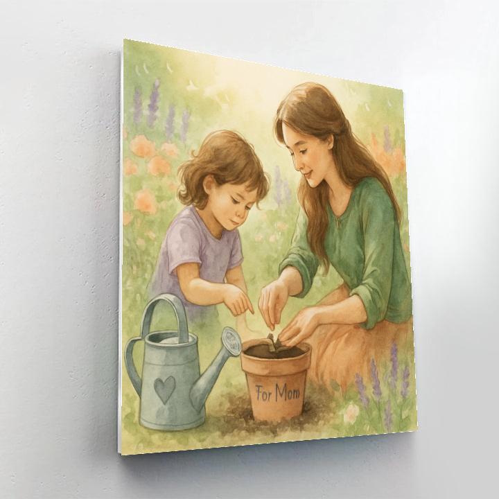 Garden Kneel And Seed Promise Number painting