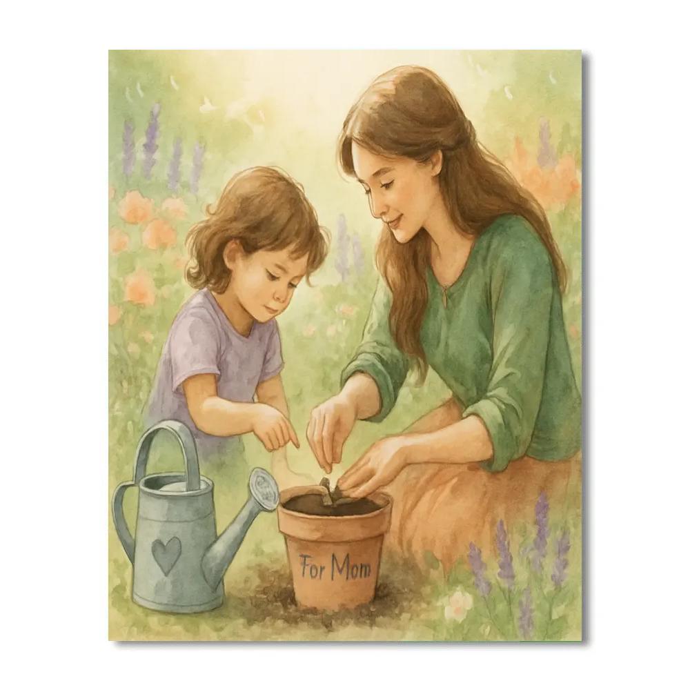 Garden Kneel And Seed Promise Number painting