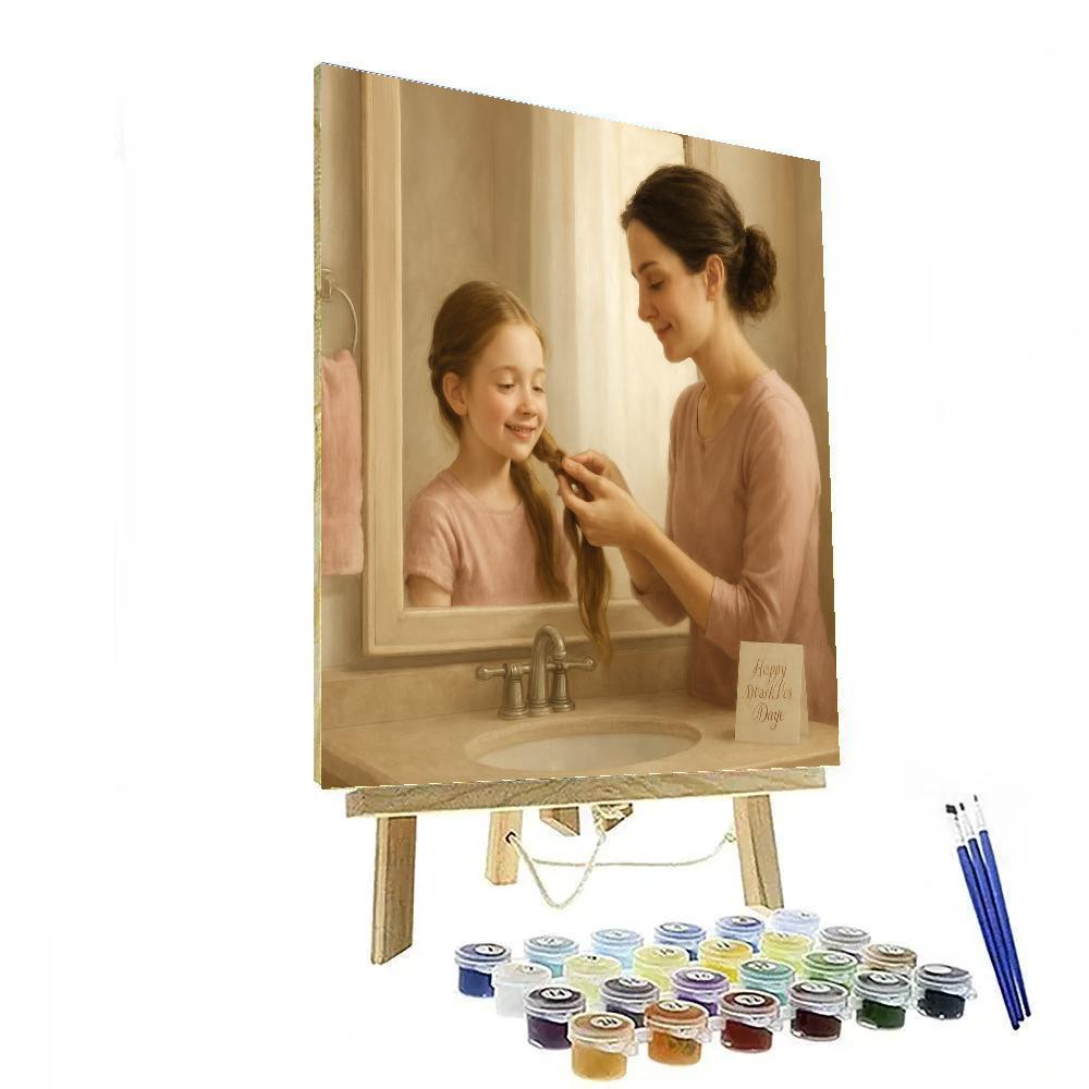 Mirror Braiding Morning Ritual Numbered painting kits