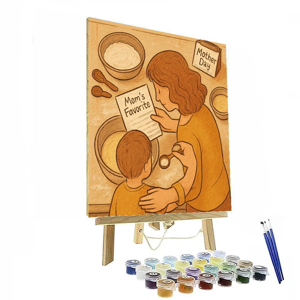 First Recipe Card Together paint by numbers