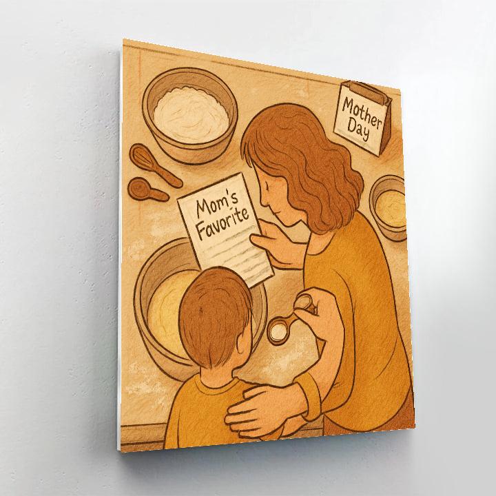 First Recipe Card Together paint by numbers