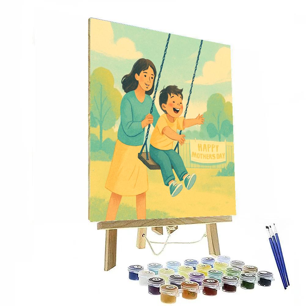 Swing Set Courage Push painting number kit