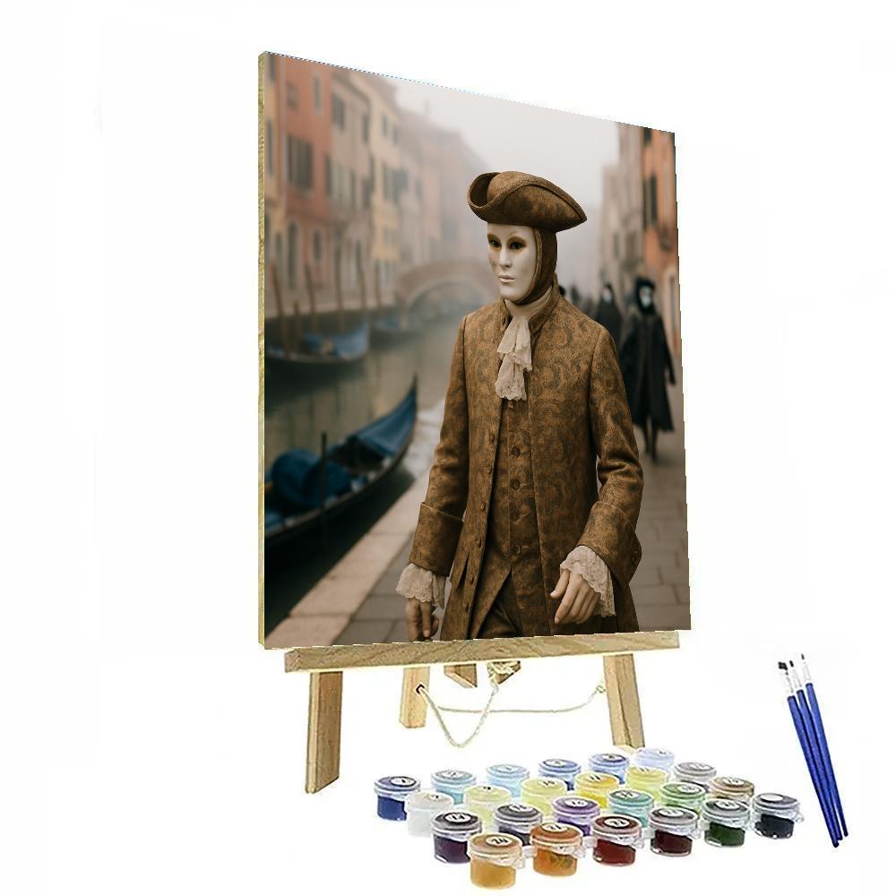 Venice Carnival Masked Stroll Numbered painting kits