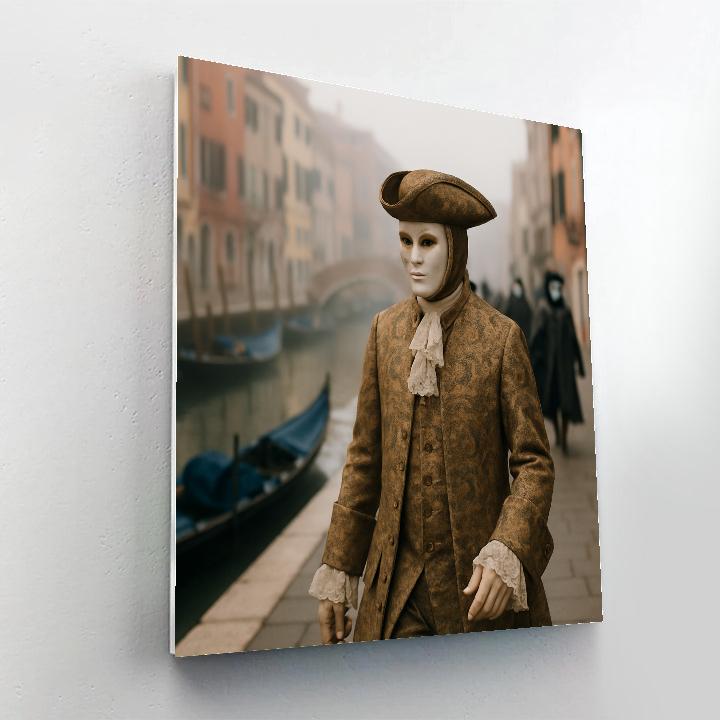 Venice Carnival Masked Stroll Numbered painting kits