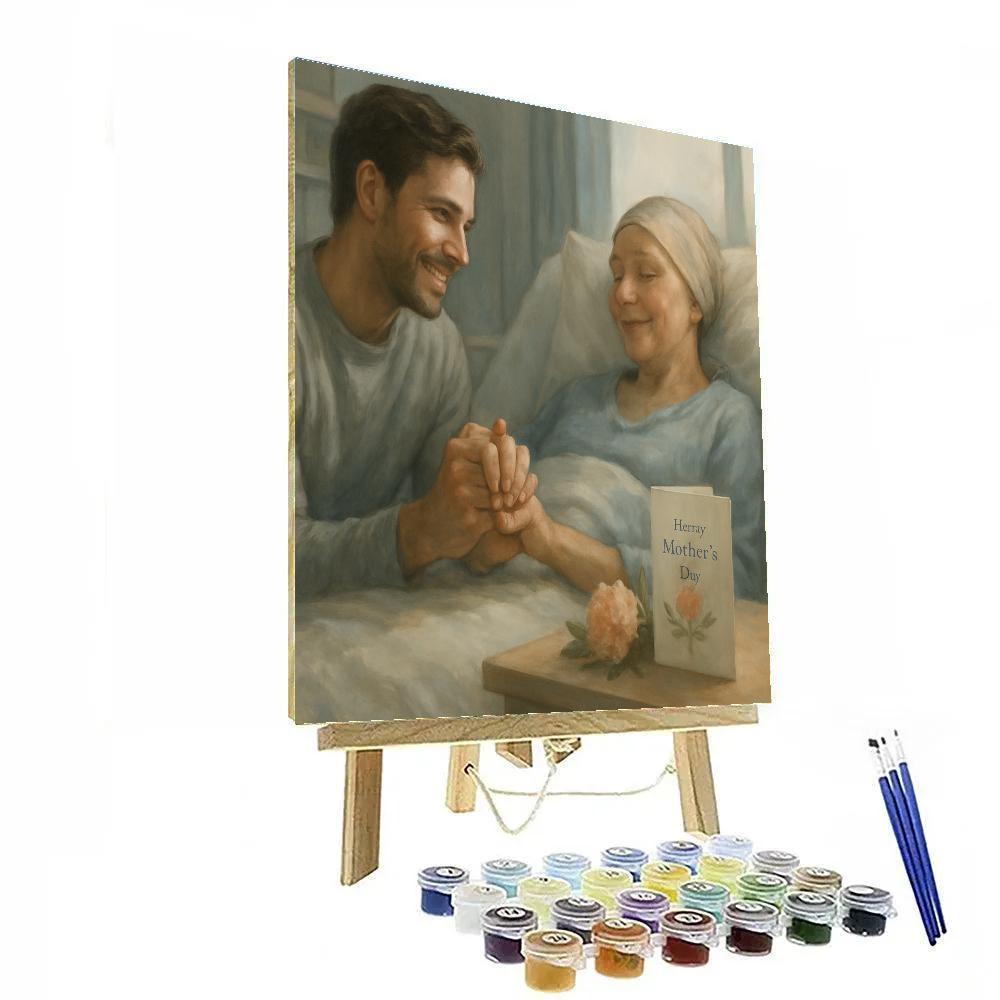 Hospital Hand Squeeze Gratitude Painting by numbers kit