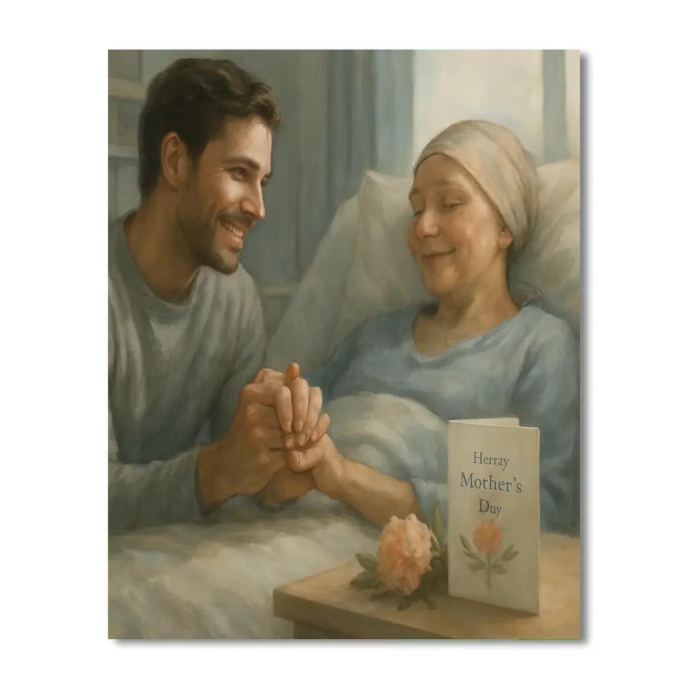 Hospital Hand Squeeze Gratitude Painting by numbers kit