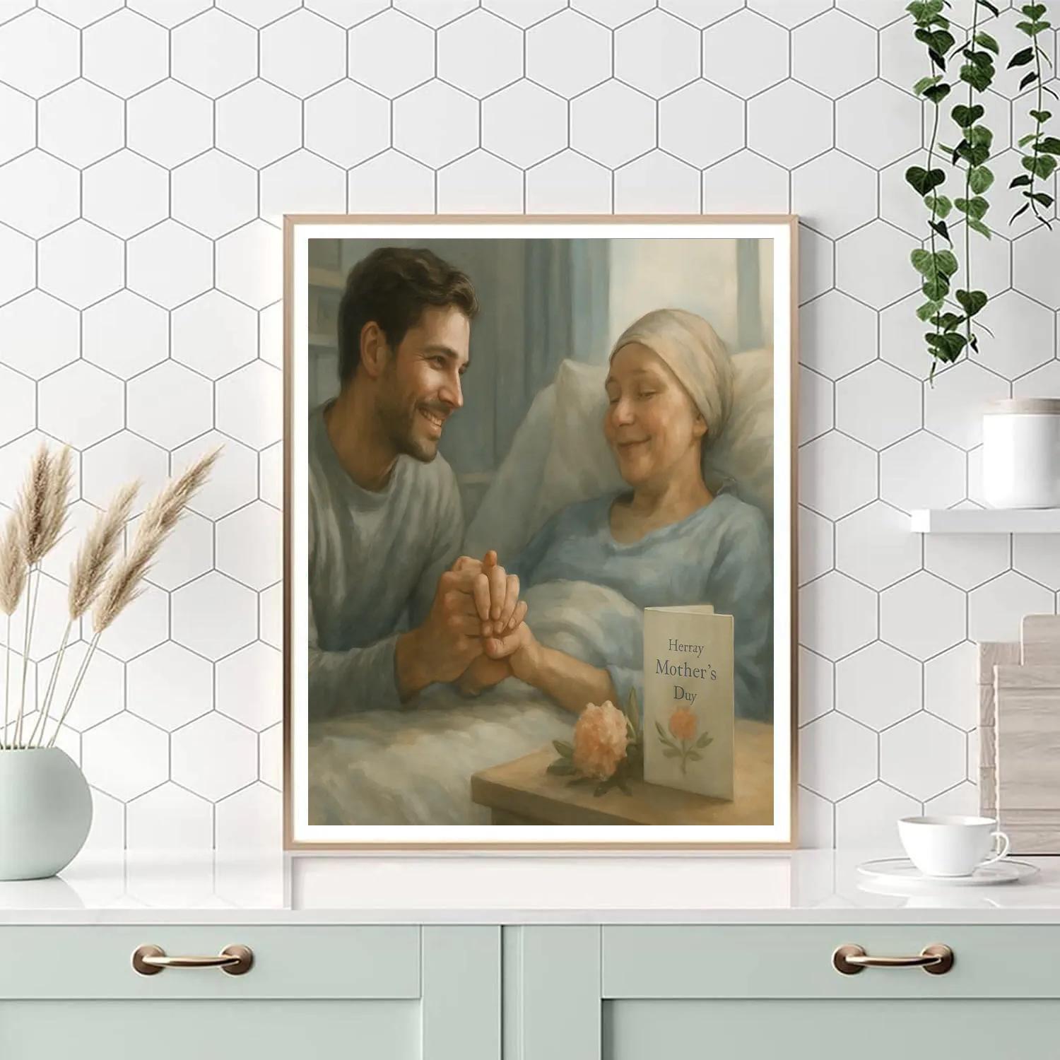 Hospital Hand Squeeze Gratitude Painting by numbers kit