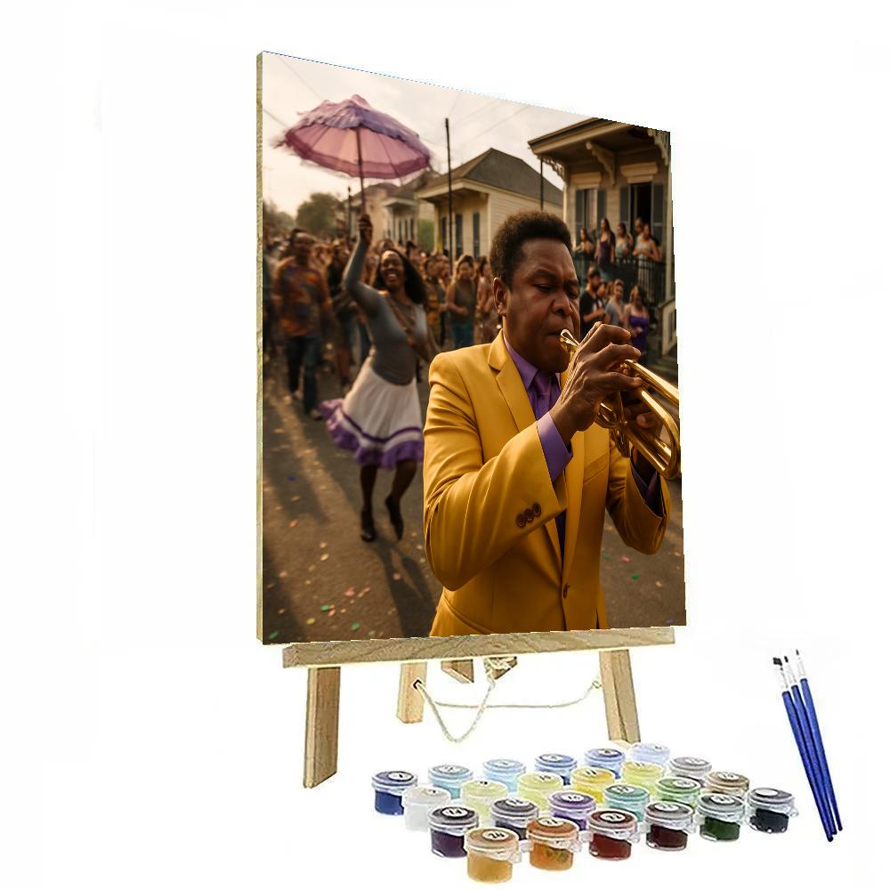 Mardi Gras Second Line Brass Band Number painting