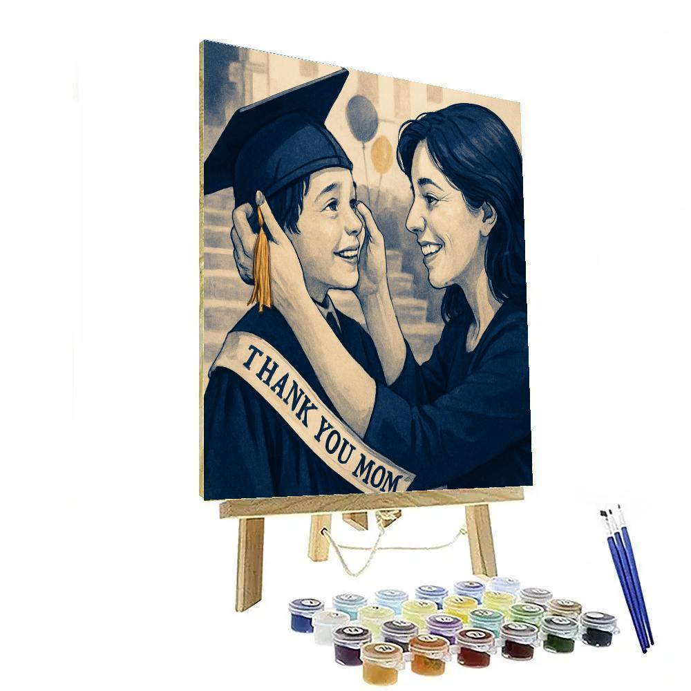 Graduation Cap Adjustment painting number kit