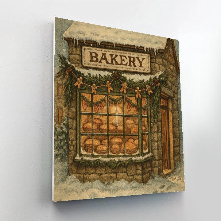 Warm Bakery On Christmas Eve paint by number