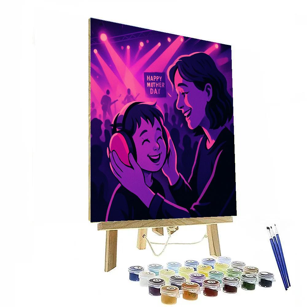 Concert Ear Protectors Love paint by numbers