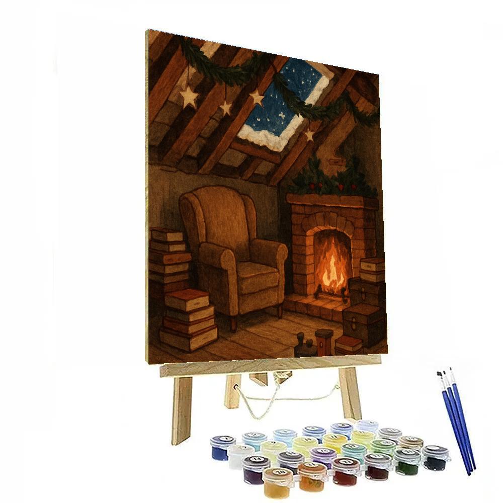 Fireside Storytime In The Attic DIY paint by numbers