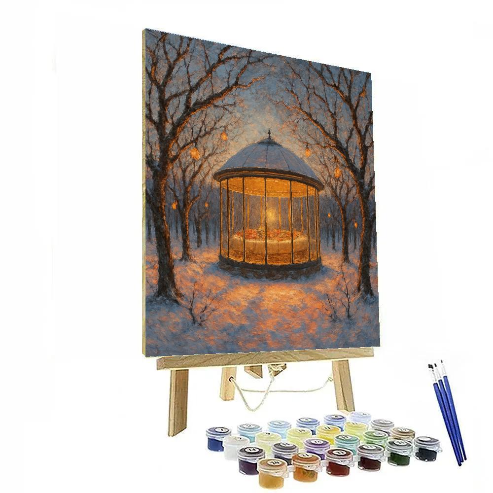 Holiday Feast In The Glass Orchard Pavilion DIY paint by numbers