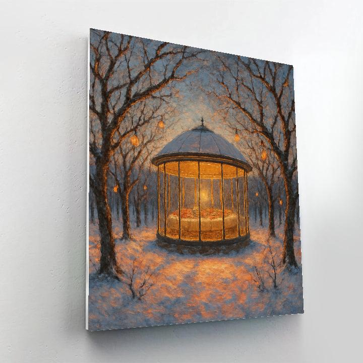 Holiday Feast In The Glass Orchard Pavilion DIY paint by numbers